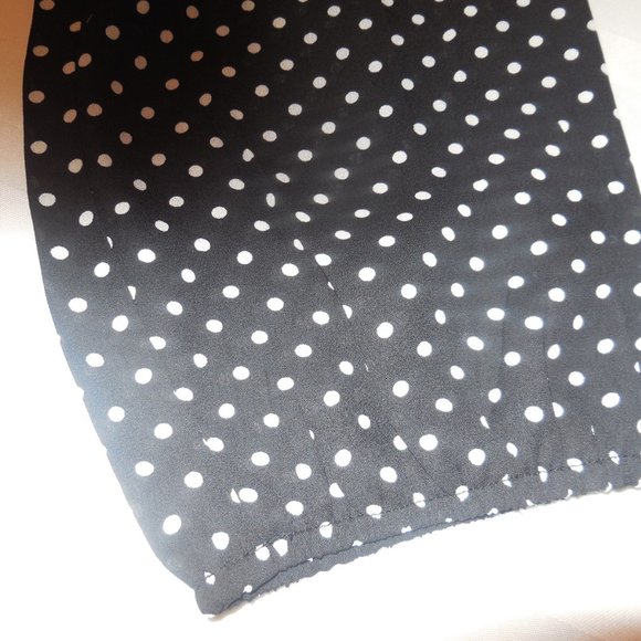 Dress Polka Dot NEW retro fit & flare long sleeve bellow knee summer party - Picture 7 of 9